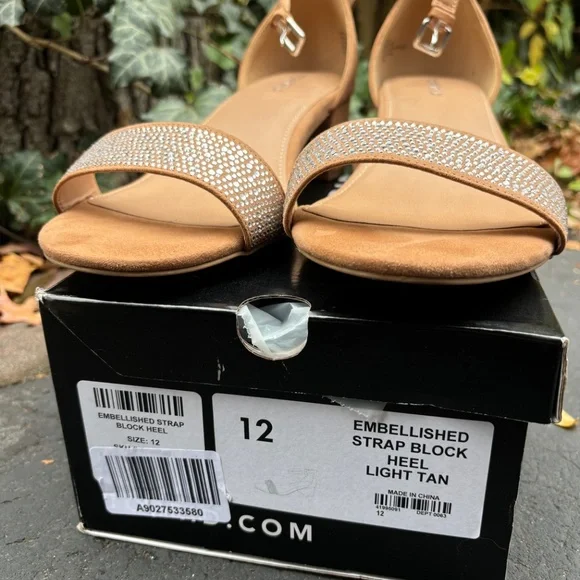 Torrid Embellished Strap Block Heel (WW) Size 12 - Picture 3 of 6